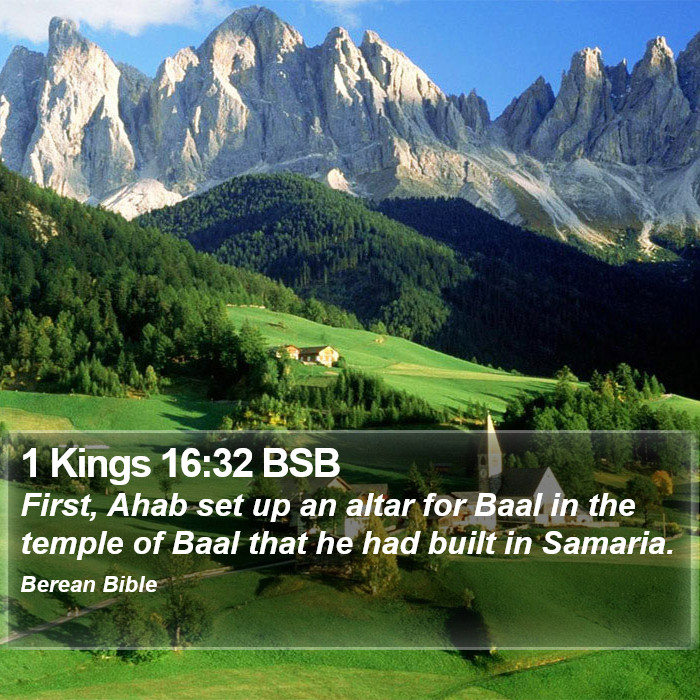 1 Kings 16:32 BSB Bible Study