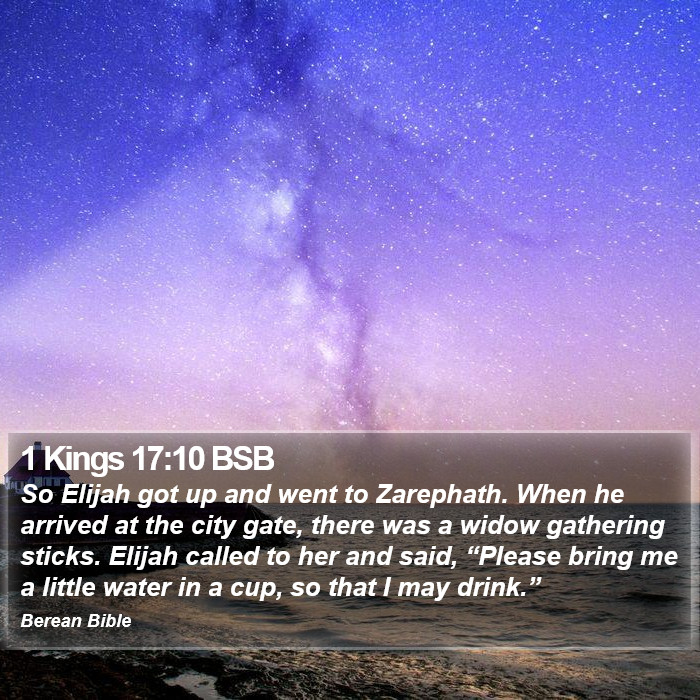 1 Kings 17:10 BSB Bible Study