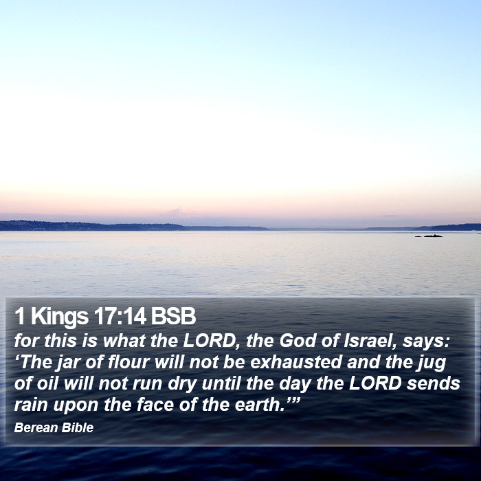 1 Kings 17:14 BSB Bible Study