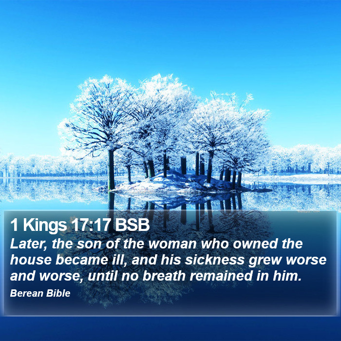 1 Kings 17:17 BSB Bible Study