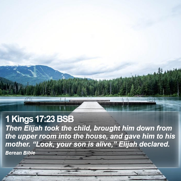 1 Kings 17:23 BSB Bible Study