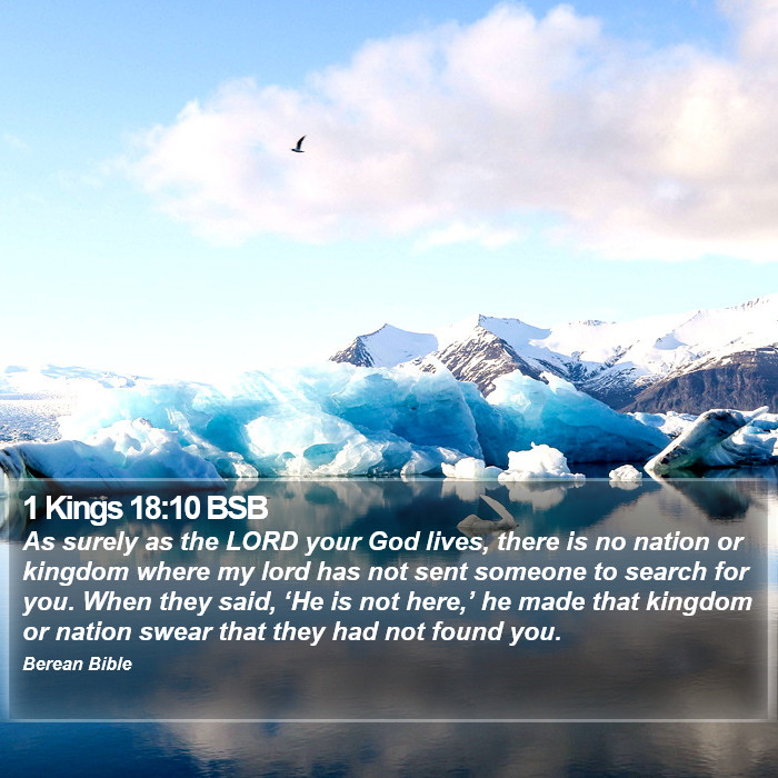 1 Kings 18:10 BSB Bible Study