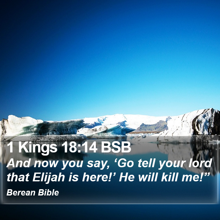 1 Kings 18:14 BSB Bible Study