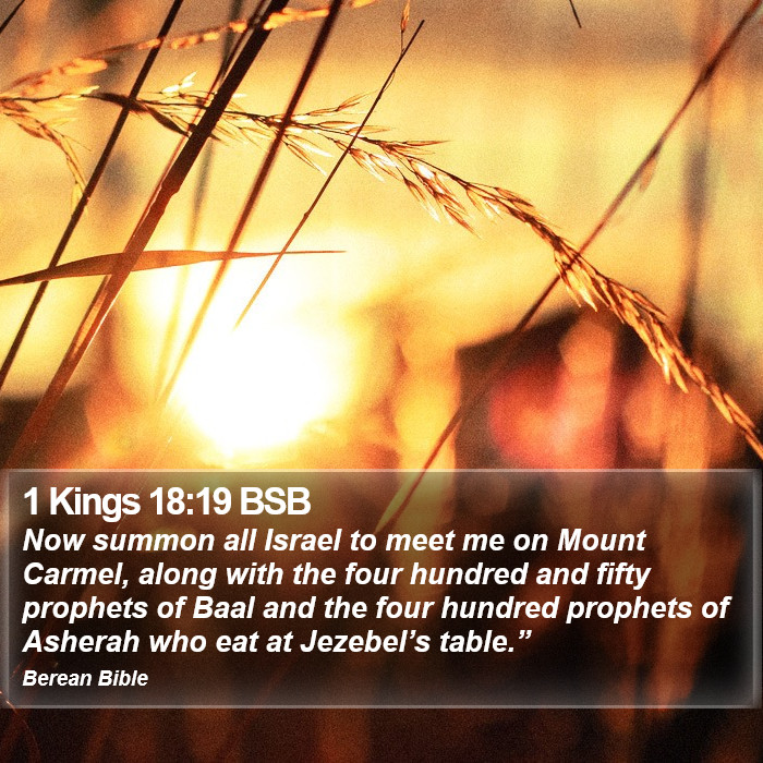 1 Kings 18:19 BSB Bible Study