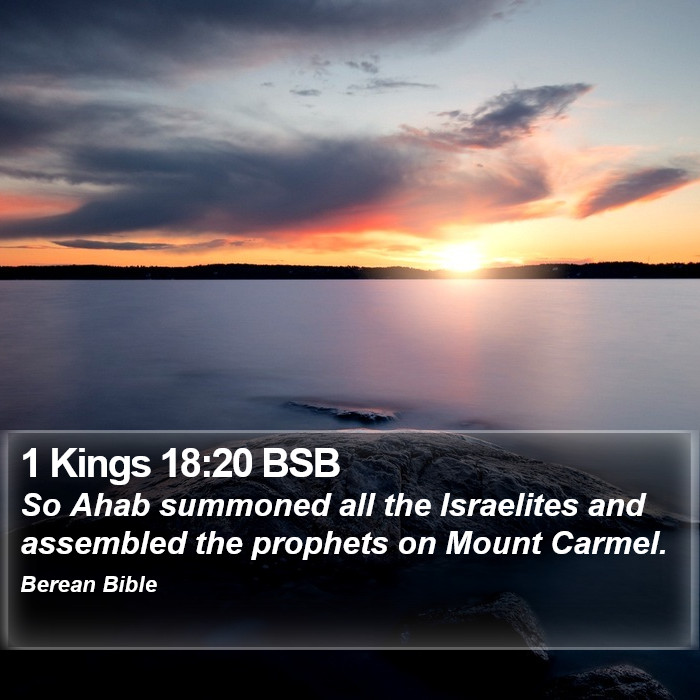 1 Kings 18:20 BSB Bible Study