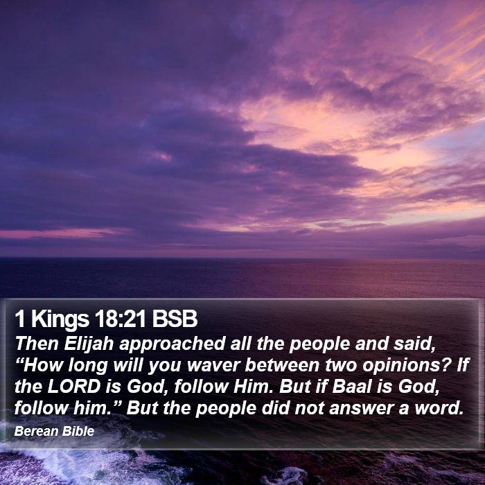 1 Kings 18:21 BSB Bible Study