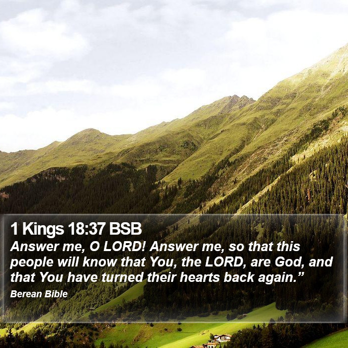 1 Kings 18:37 BSB Bible Study