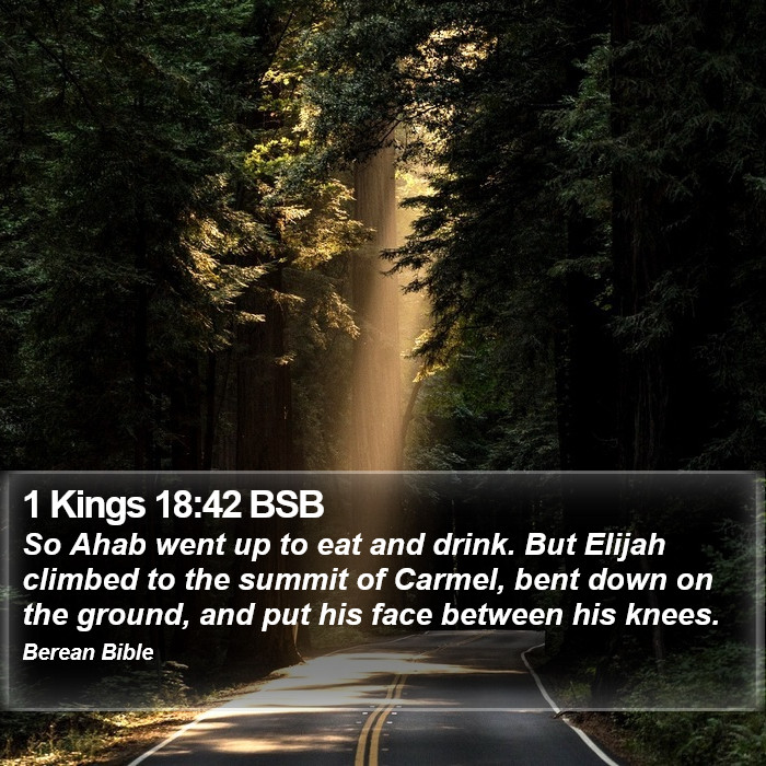 1 Kings 18:42 BSB Bible Study