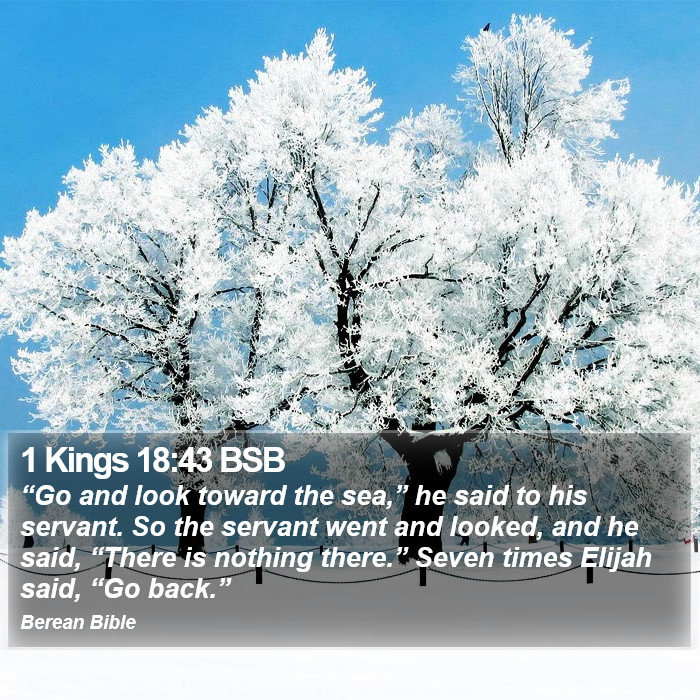 1 Kings 18:43 BSB Bible Study