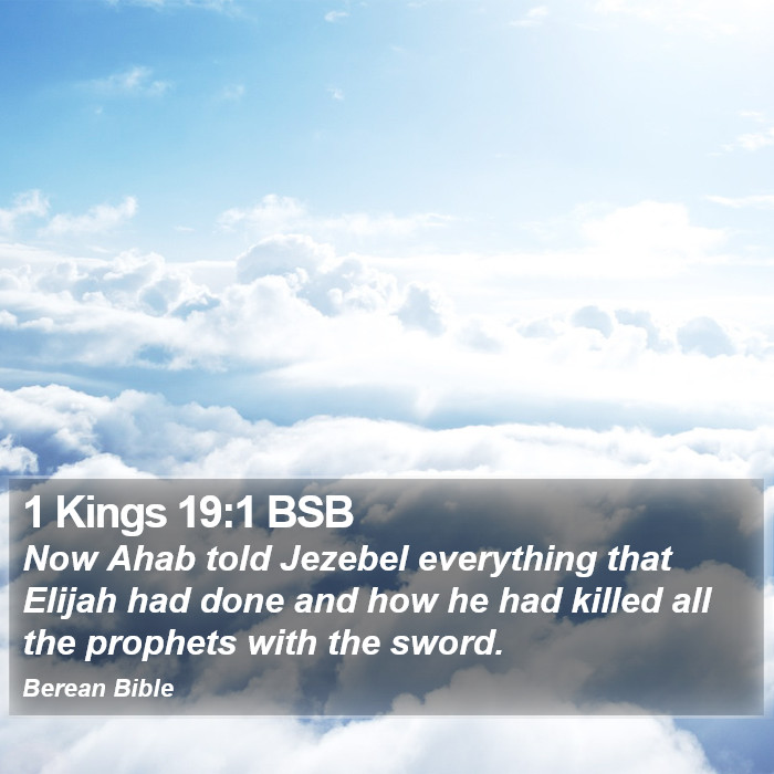 1 Kings 19:1 BSB Bible Study