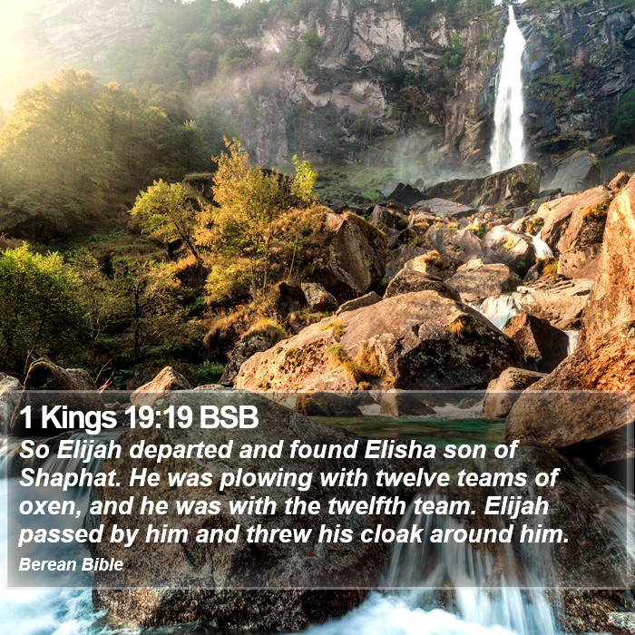 1 Kings 19:19 BSB Bible Study