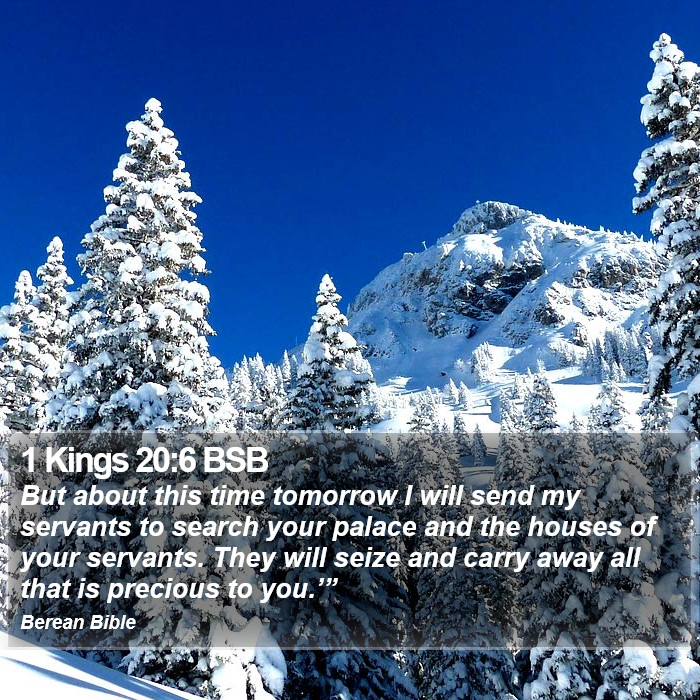 1 Kings 20:6 BSB Bible Study