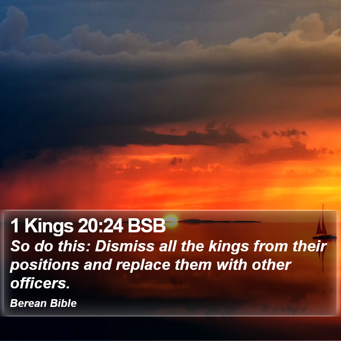 1 Kings 20:24 BSB Bible Study