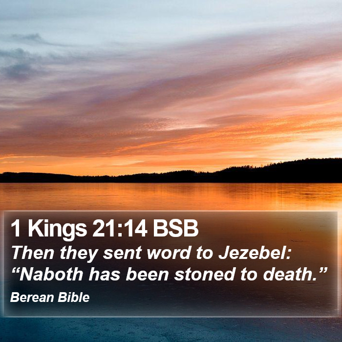 1 Kings 21:14 BSB Bible Study