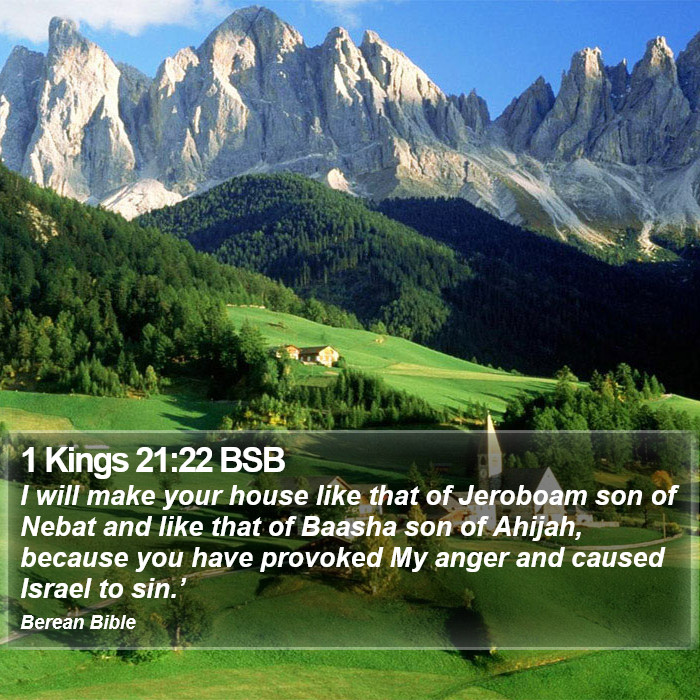 1 Kings 21:22 BSB Bible Study