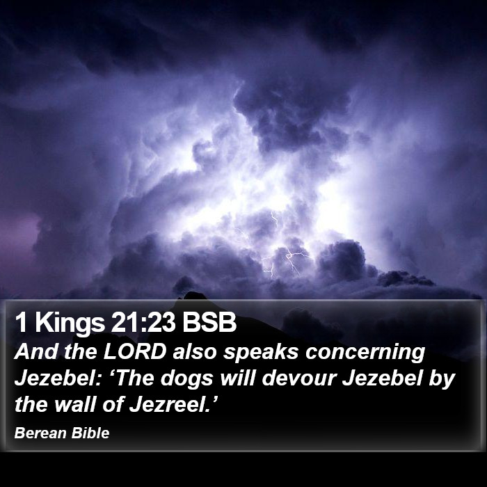 1 Kings 21:23 BSB Bible Study