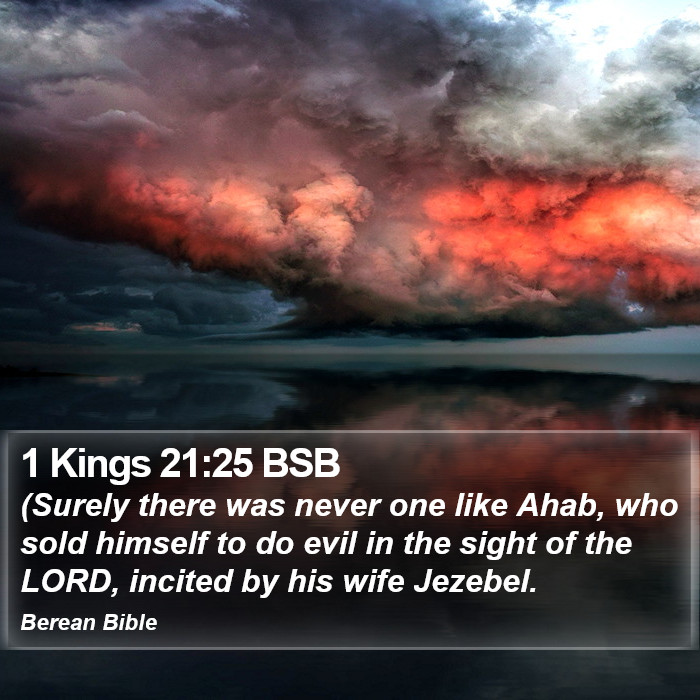 1 Kings 21:25 BSB Bible Study