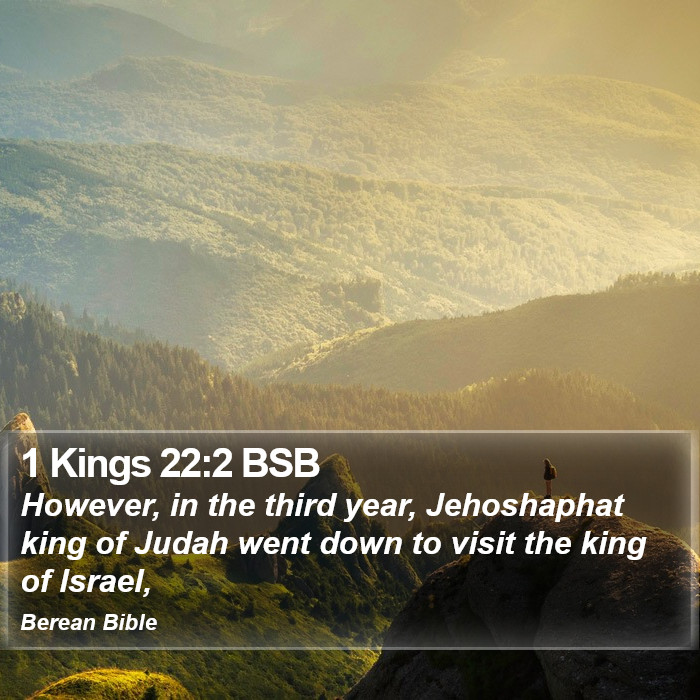 1 Kings 22:2 BSB Bible Study