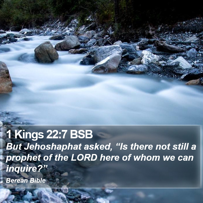 1 Kings 22:7 BSB Bible Study