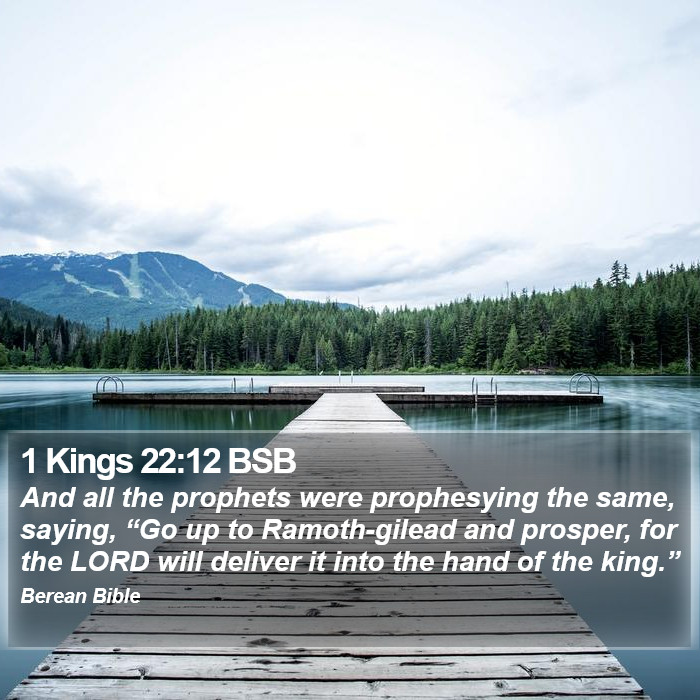 1 Kings 22:12 BSB Bible Study