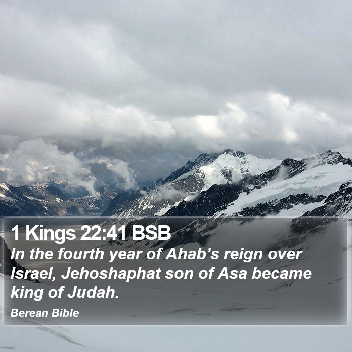 1 Kings 22:41 BSB Bible Study