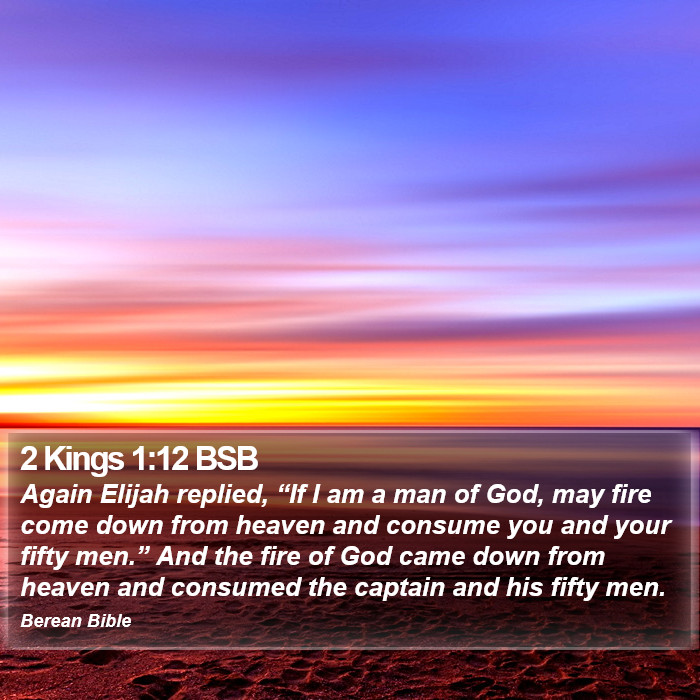 2 Kings 1:12 BSB Bible Study