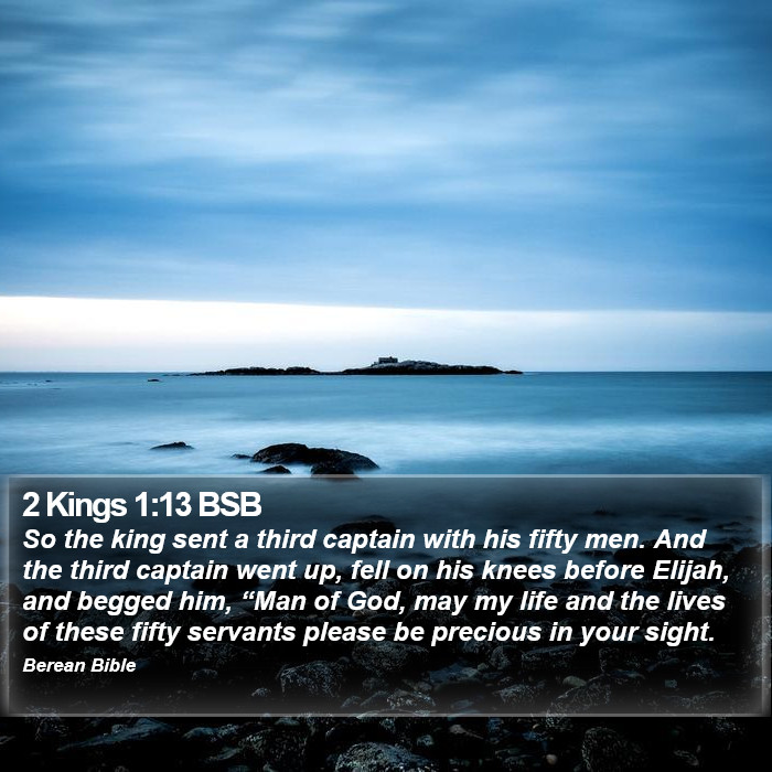 2 Kings 1:13 BSB Bible Study