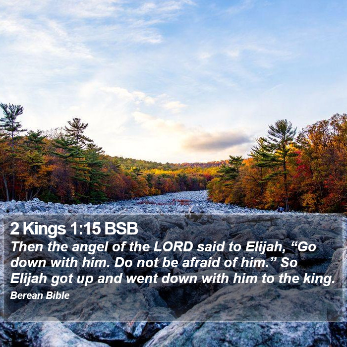 2 Kings 1:15 BSB Bible Study