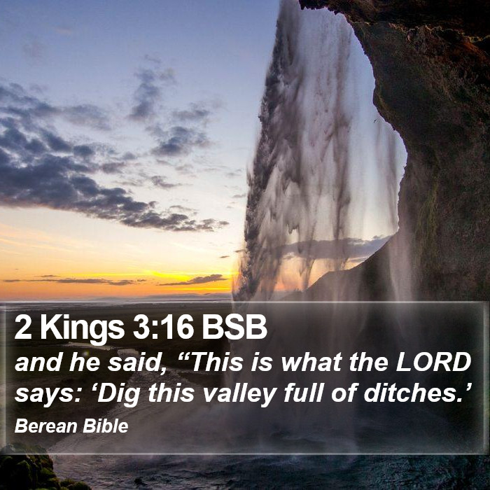 2 Kings 3:16 BSB Bible Study