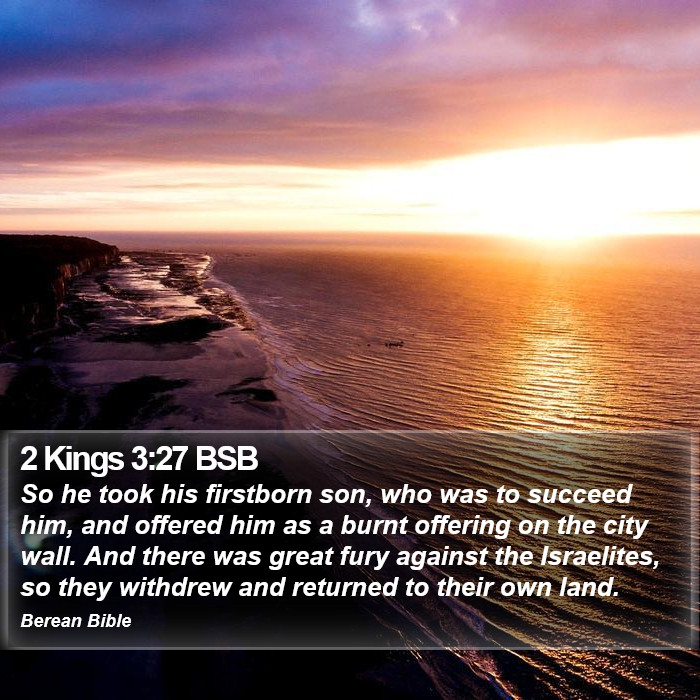 2 Kings 3:27 BSB Bible Study