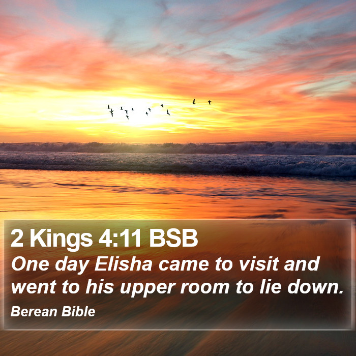 2 Kings 4:11 BSB Bible Study