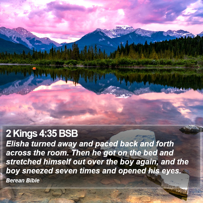 2 Kings 4:35 BSB Bible Study