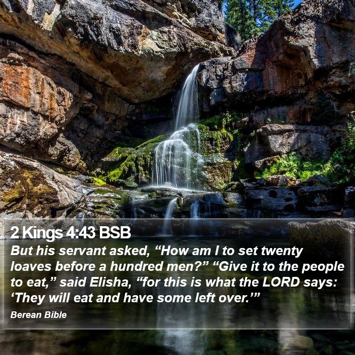 2 Kings 4:43 BSB Bible Study