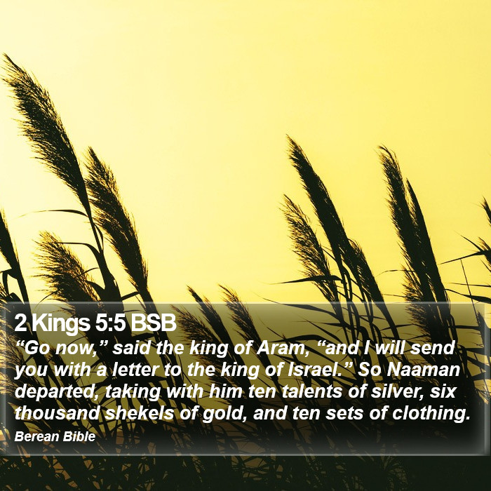 2 Kings 5:5 BSB Bible Study