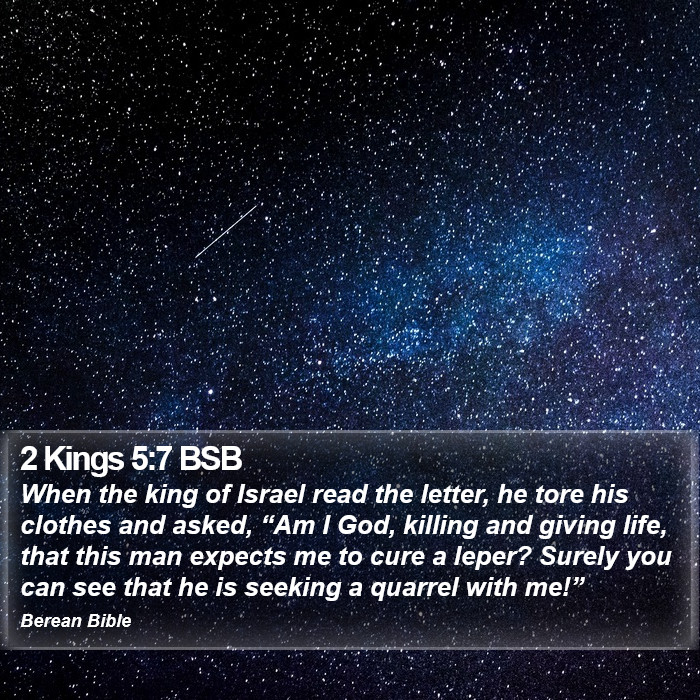 2 Kings 5:7 BSB Bible Study