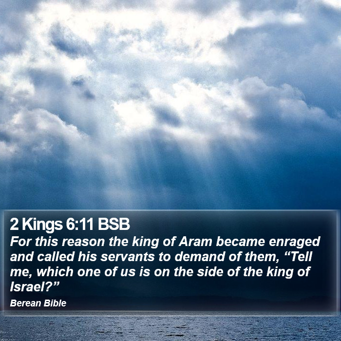 2 Kings 6:11 BSB Bible Study