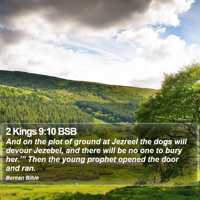 2 Kings 9:10 BSB Bible Study