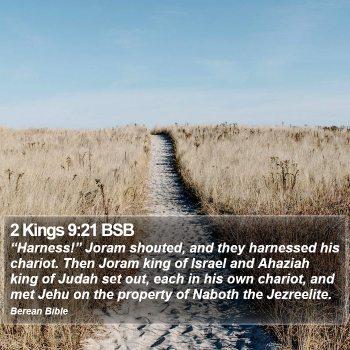 2 Kings 9:21 BSB Bible Study