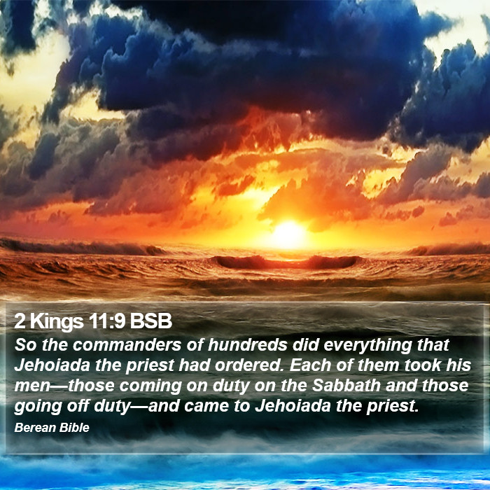 2 Kings 11:9 BSB Bible Study