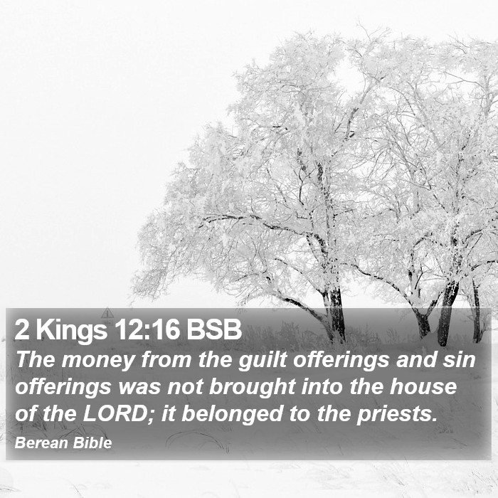 2 Kings 12:16 BSB Bible Study