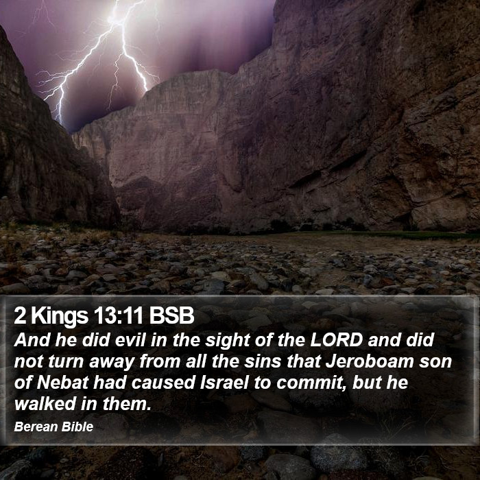 2 Kings 13:11 BSB Bible Study