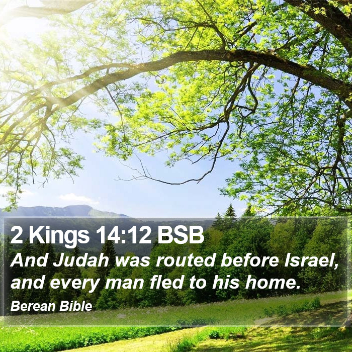 2 Kings 14:12 BSB Bible Study