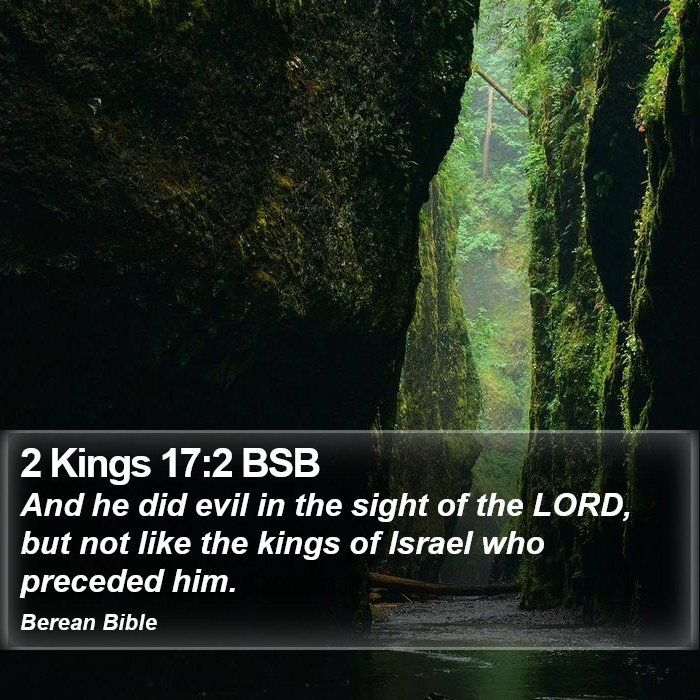 2 Kings 17:2 BSB Bible Study