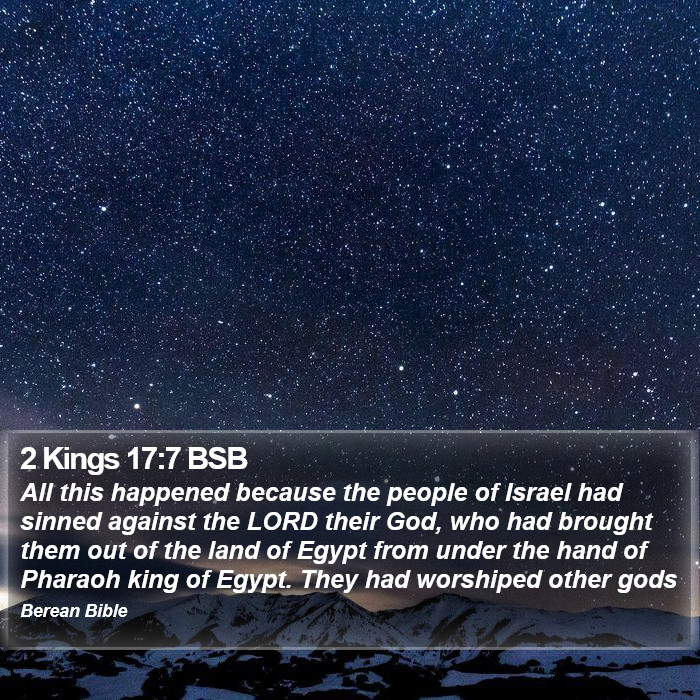 2 Kings 17:7 BSB Bible Study