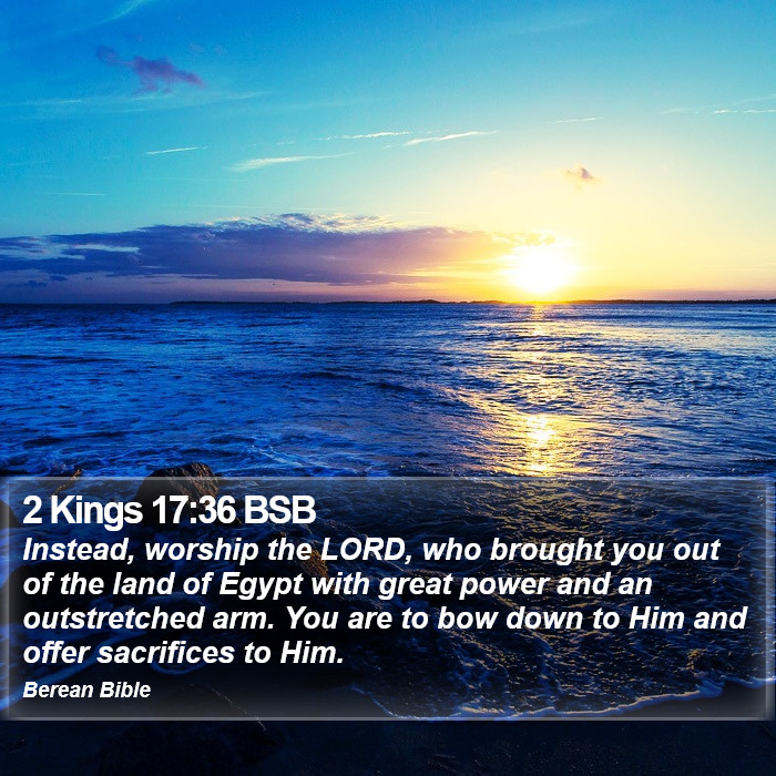 2 Kings 17:36 BSB Bible Study