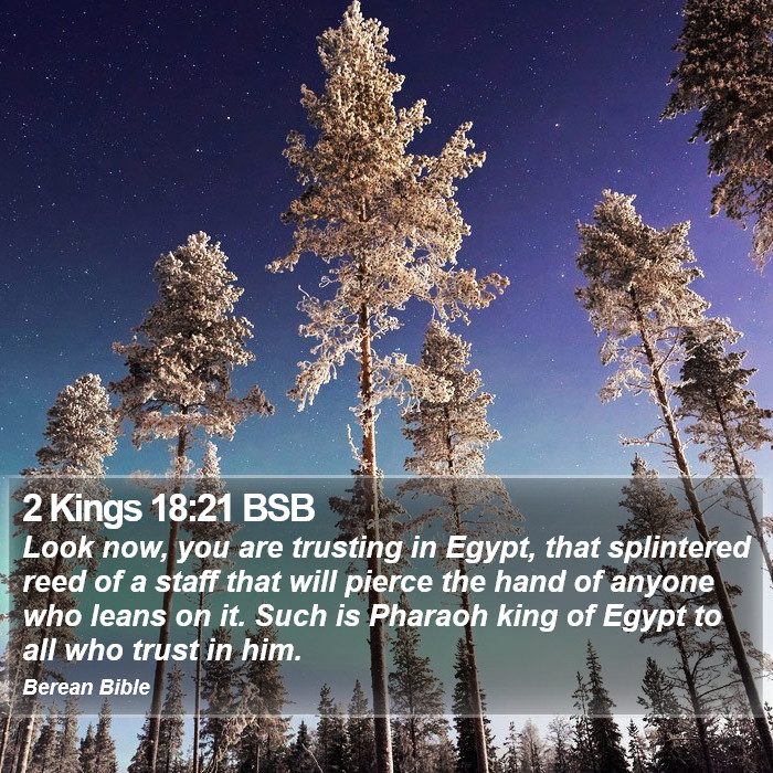 2 Kings 18:21 BSB Bible Study