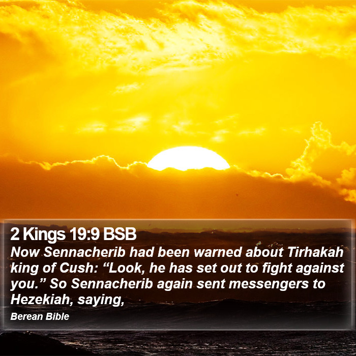 2 Kings 19:9 BSB Bible Study