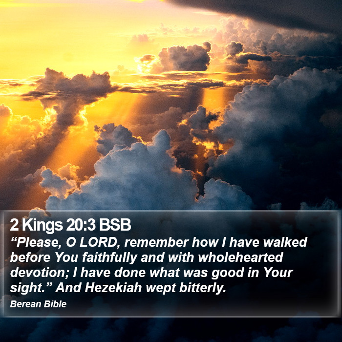 2 Kings 20:3 BSB Bible Study