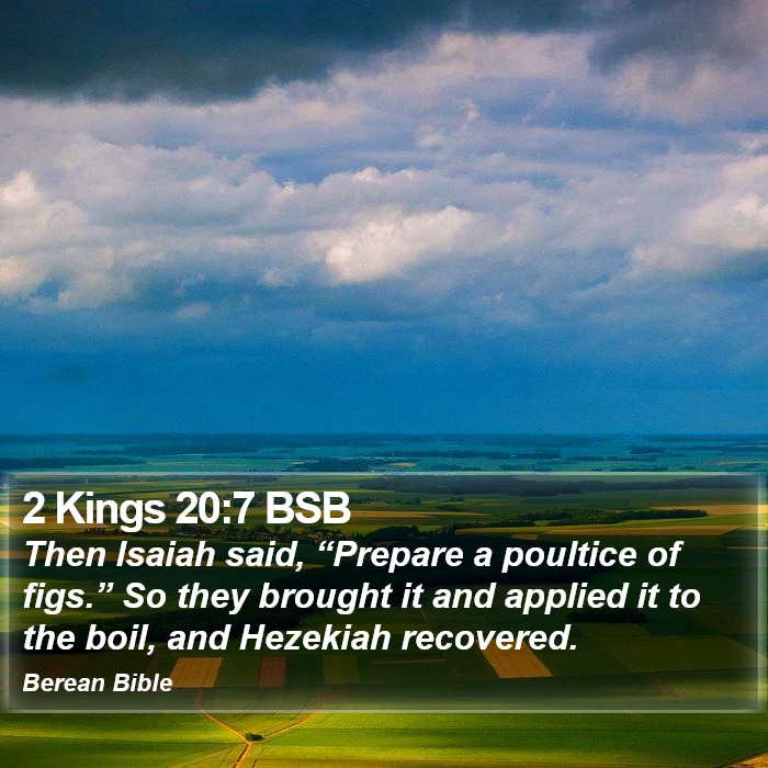 2 Kings 20:7 BSB Bible Study