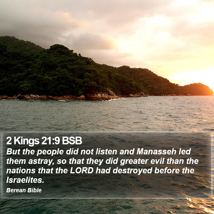 2 Kings 21:9 BSB Bible Study